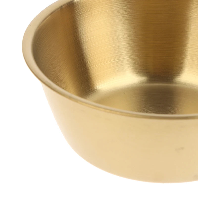 10 5/12/13cm Gold Stainless Steel Salad Bowls Fruit
