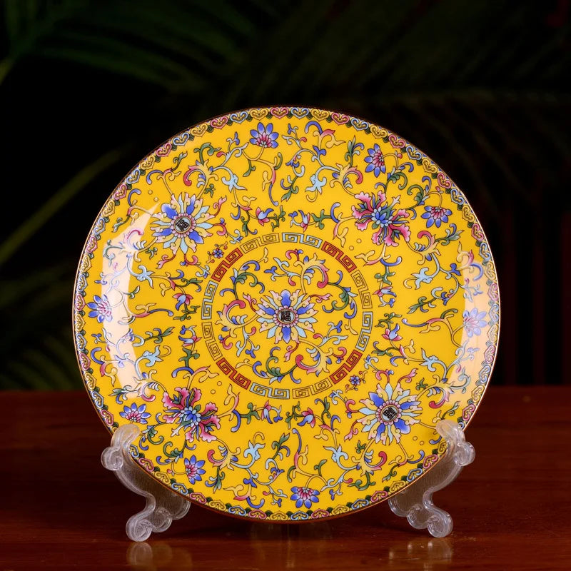 Jingdezhen Ceramic Bowl Dish Tableware Combination Palace Chinese