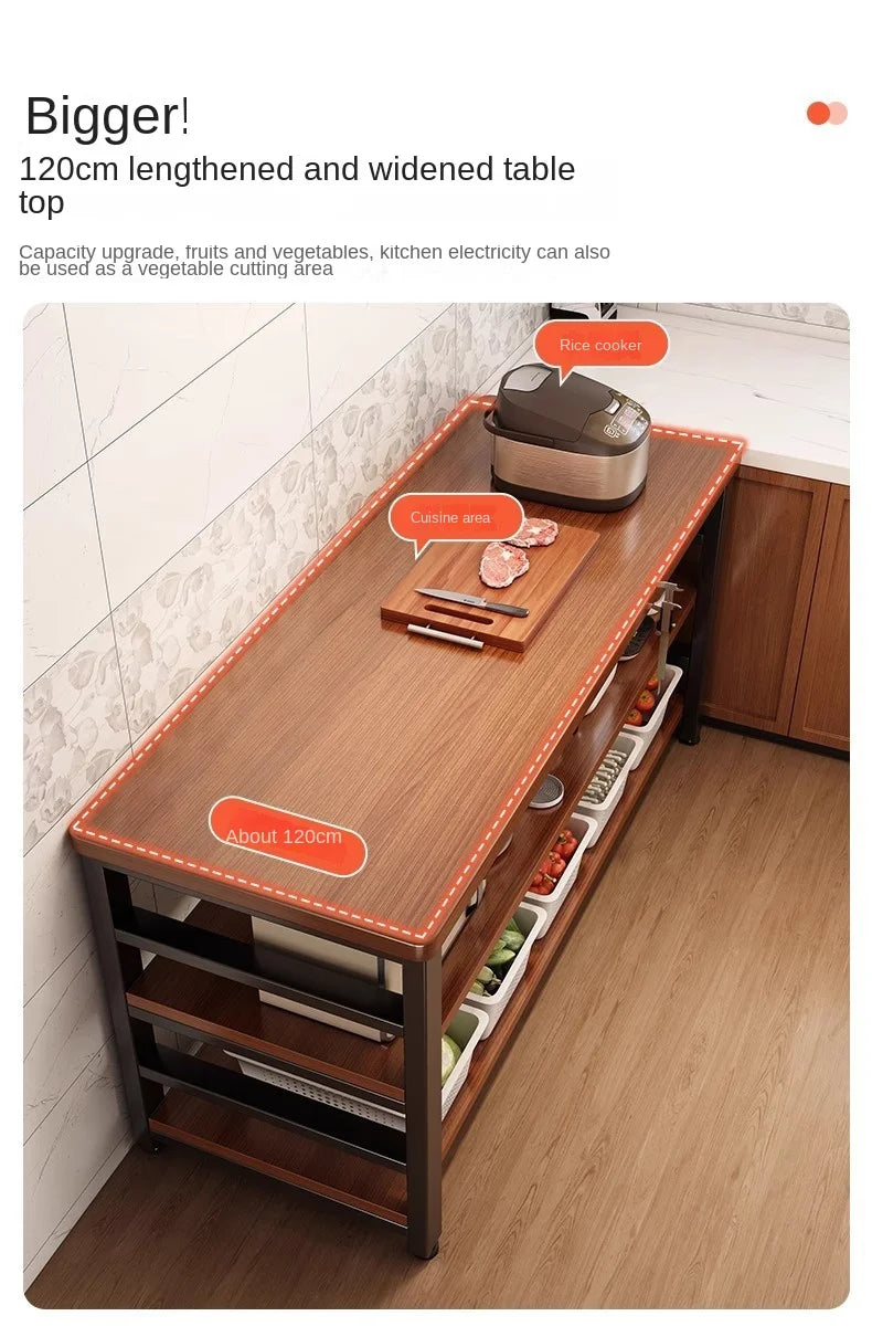 Storage Rack Floor-Standing Multi-Tiered Workbench Storage