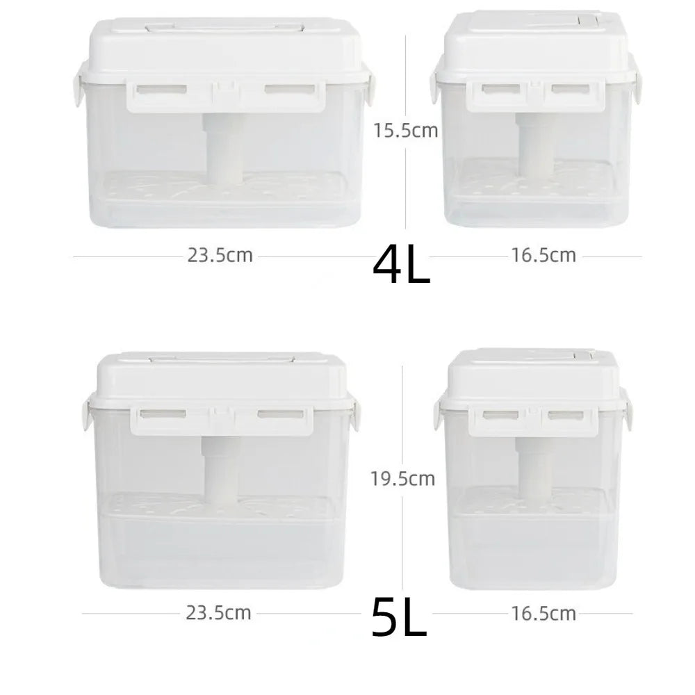 4/5l Pickle Jar Press Plate Leakproof Kimchi Container