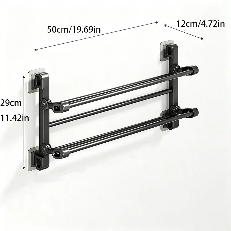 Wall Mounted Shoe Rack Punch Slipper Rack Bathroom