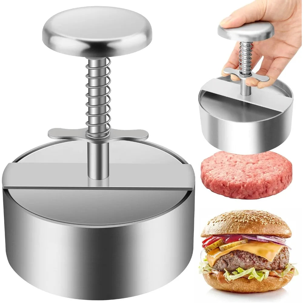 Stainless Steel Burger Press Non Stick Hamburger Patty