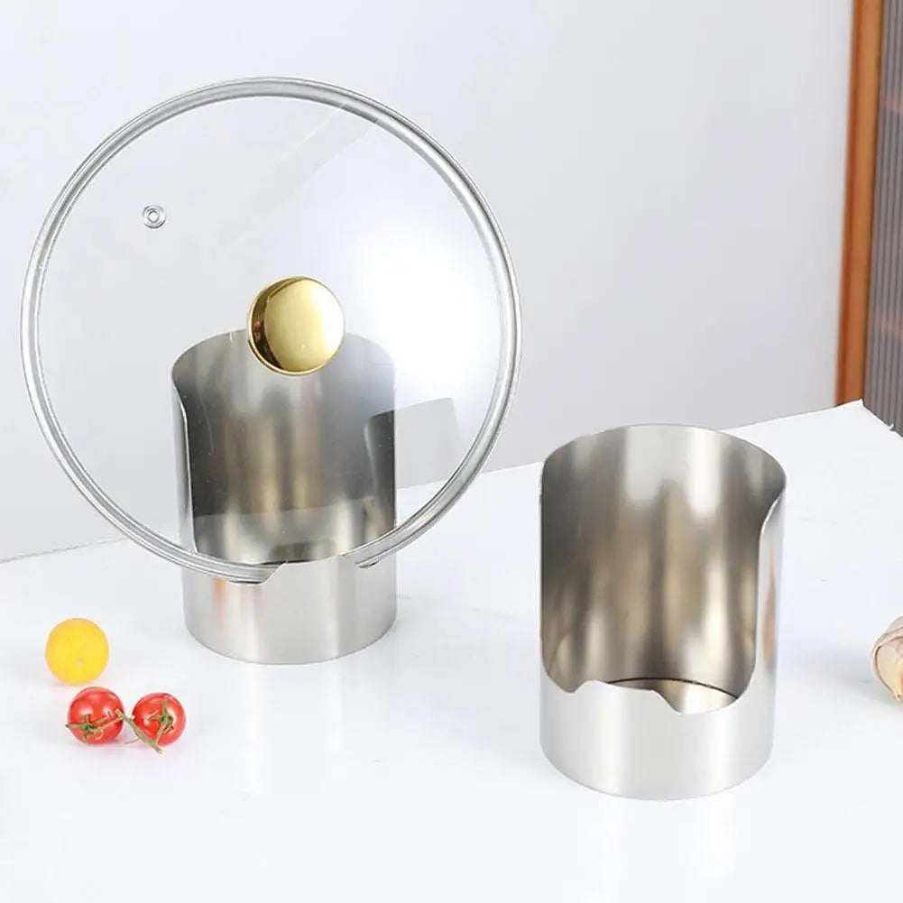 Stainless Steel Pot Lid Holder Multipurpose Countertop Organizer