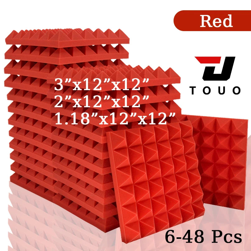 Touo Studio Acoustic Foam Panel 6/12/24/48 Soundproof Foam