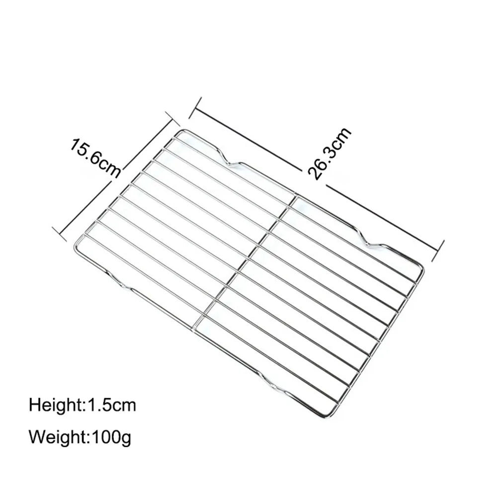 Stainless Steel Cooling Rack Non-Stick Silver Bbq Tray