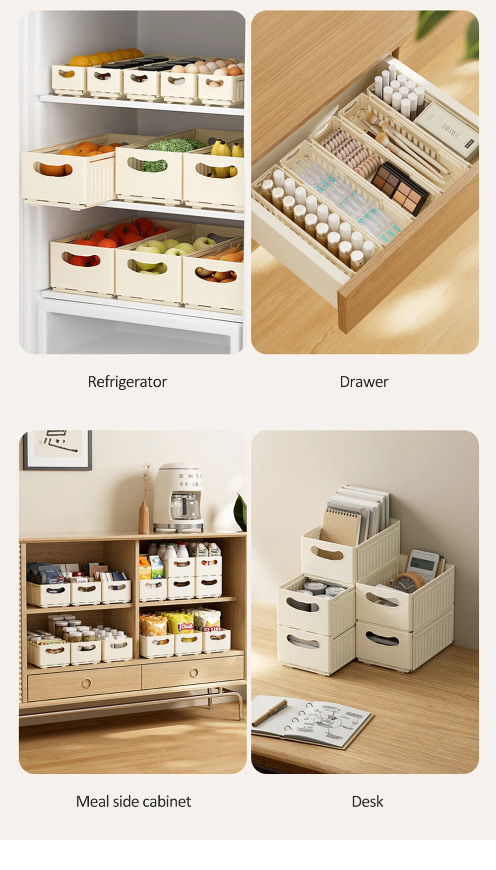 1/3pcs Retractable Drawer Organizer Adjustable Cabinet Storage