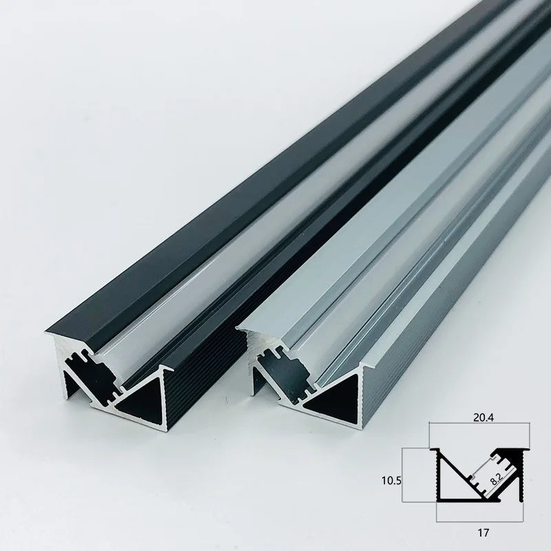 45degree Hidden Lighting Hard Bar Light Invisible Recessed