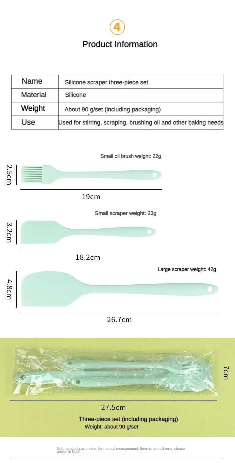 High Heat-Resistant Silicone Spatula One-Piece Seamless Cooking