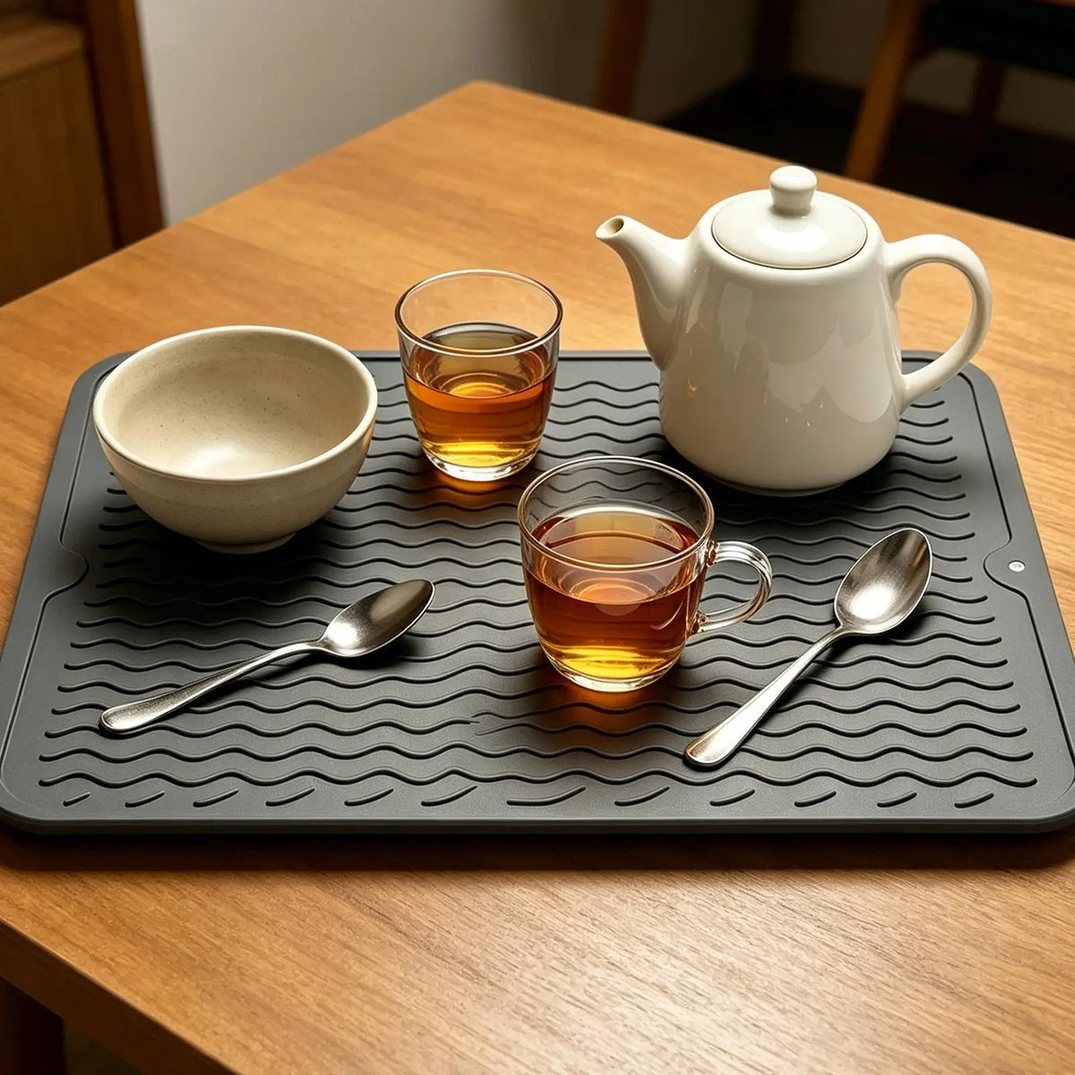 Multi Countertop Silicone Anti Slip Drainage Mat Dishware