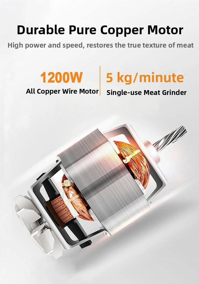 Meat Grinder Electric 2000w Stainless Steel Food Grinder