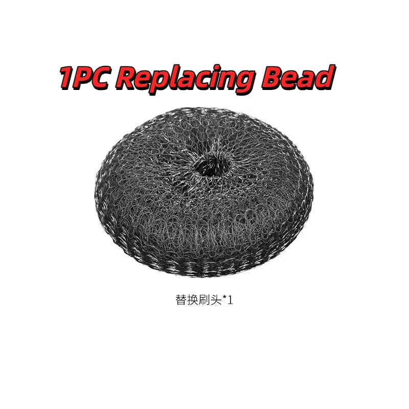 Stainless Steel Pot Brush Handle Robust Metal Ball