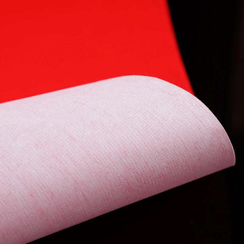 Red Rice Paper Chinese Spring Festival Couplets Half-Ripe