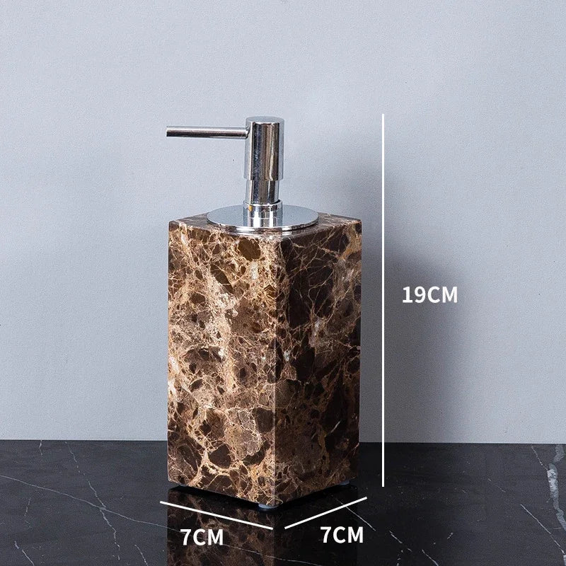 Emperador Dark Natural Marble Bathroom Brown Luxury Toothbrush