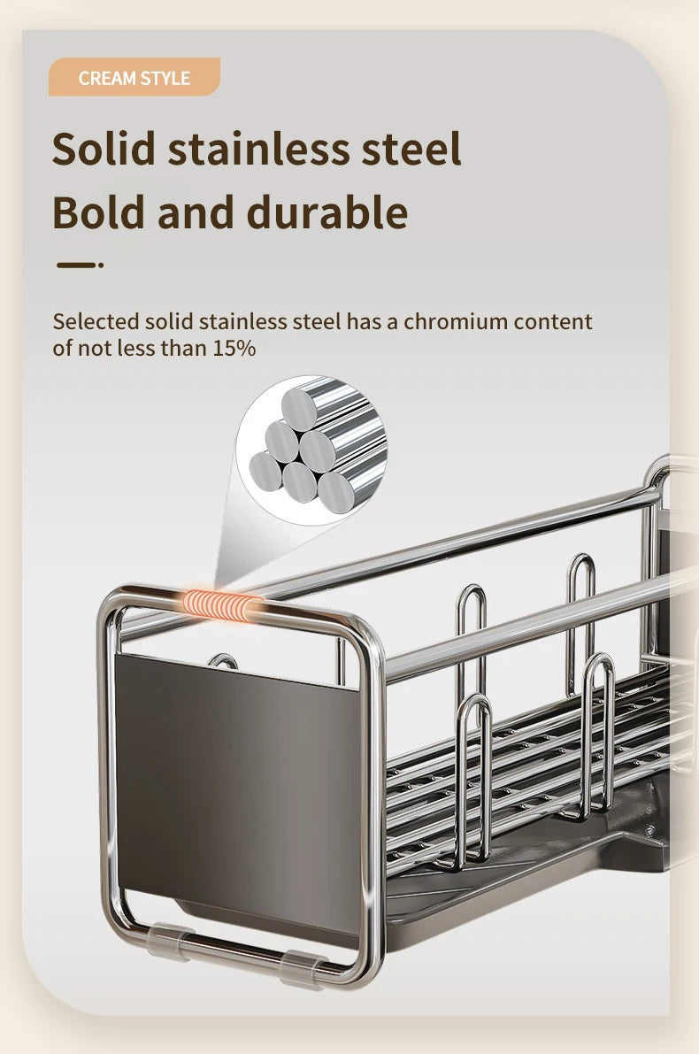 Dish Drying Rack Bowl Drainer Over Sink Drainer