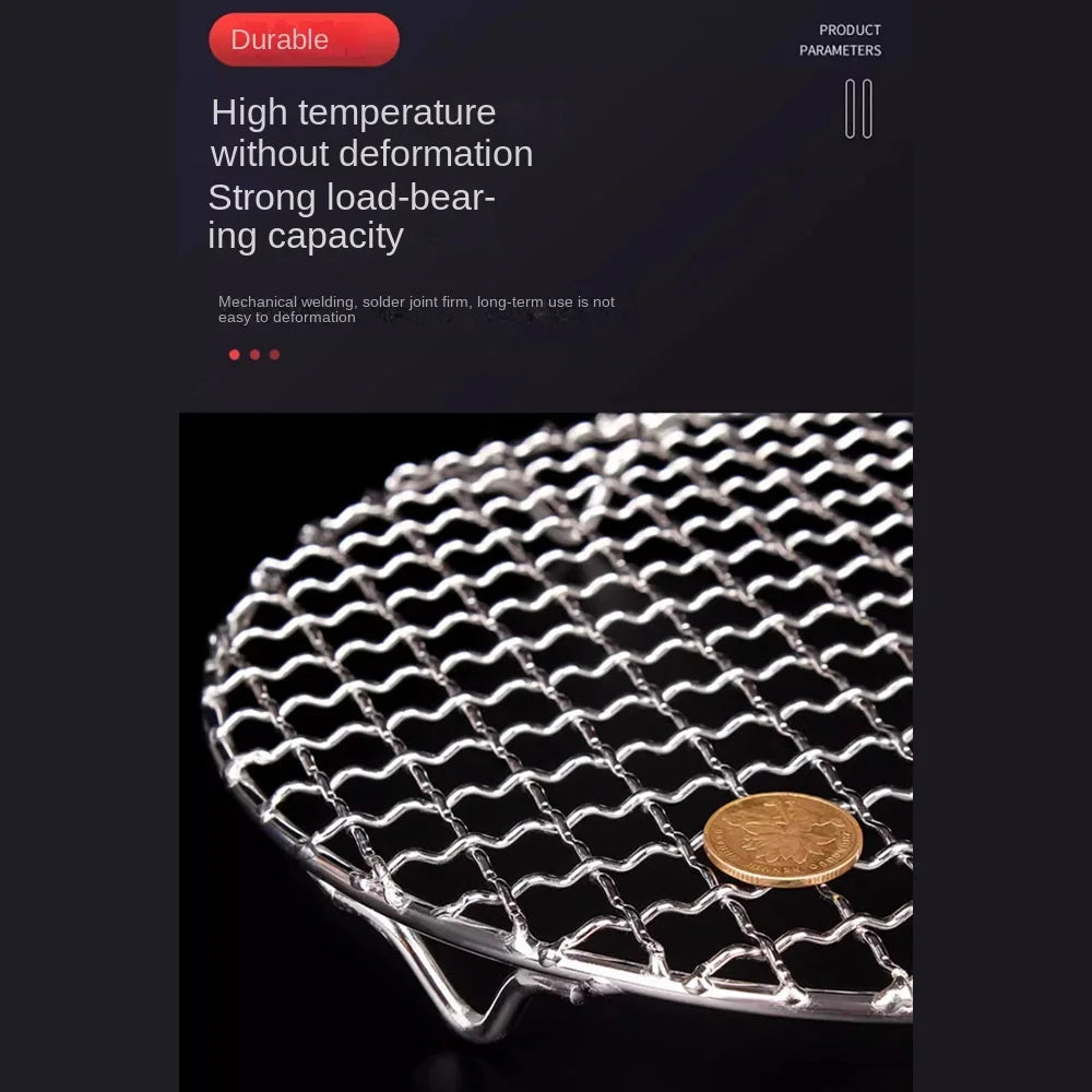 Round Air Fryer Rack Stackable Stainless Steel Grid