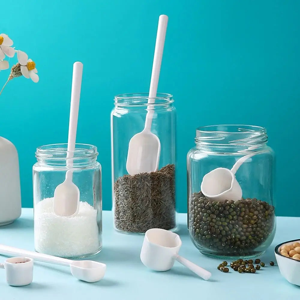 2pcs Durable Measuring Spoon Transparent Salt Washing Powder