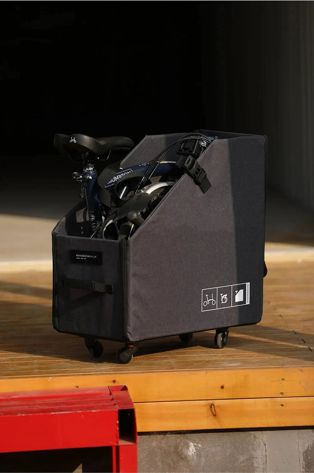 Rhinowalk Folding Bike Storage Box Quick Release Wheel