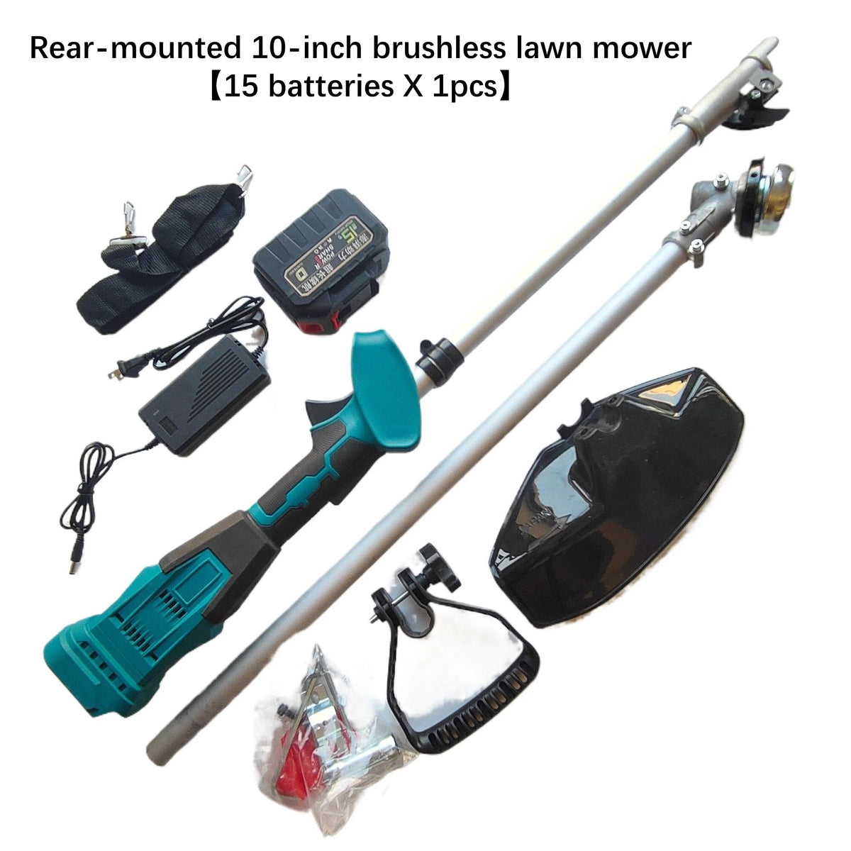 High-Power 9-Inch Brushless Electric Lawn Mower Garden Yard