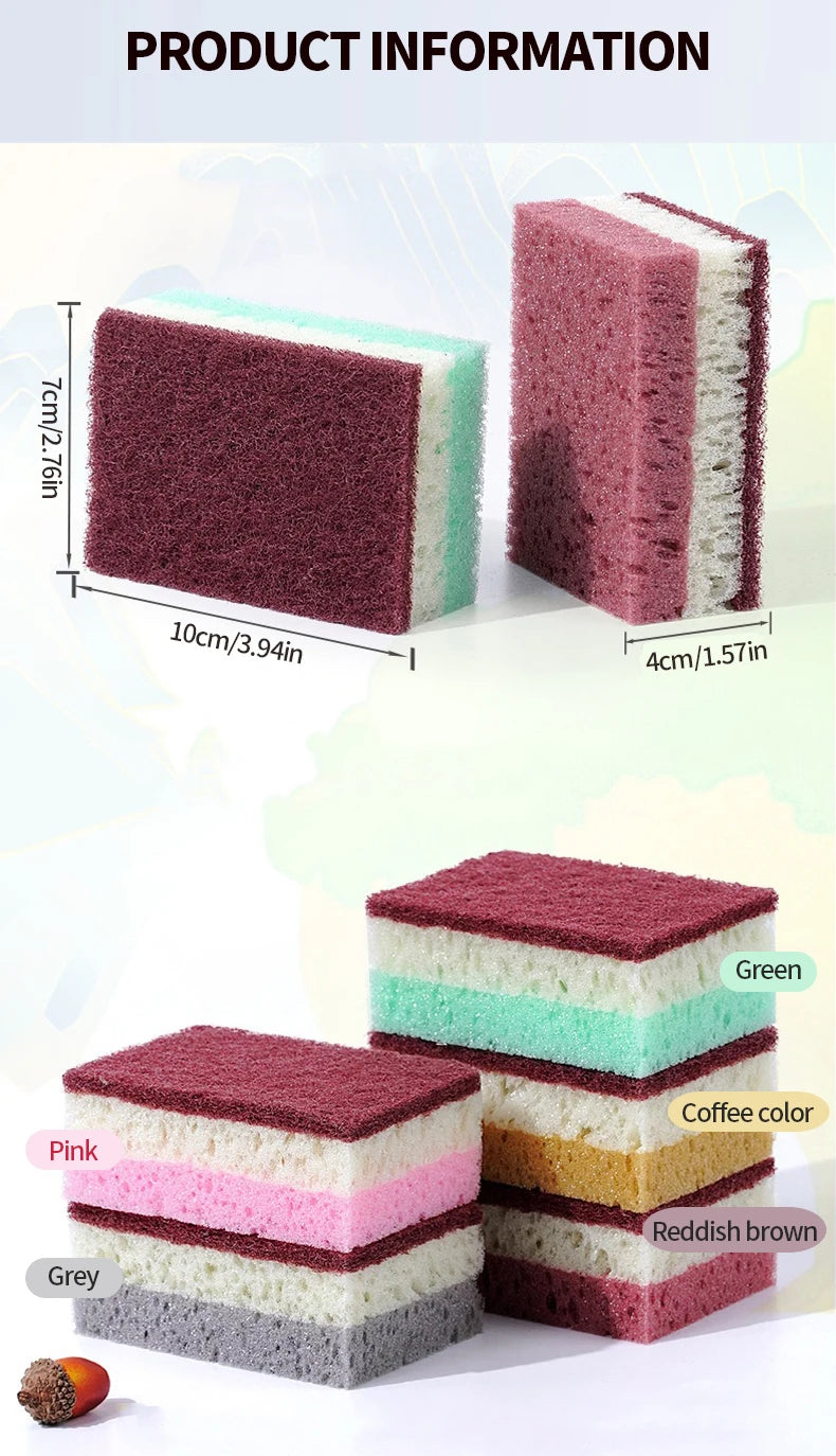 High Density Sponge Cleaning Cloth Dishwashing Cloth Non