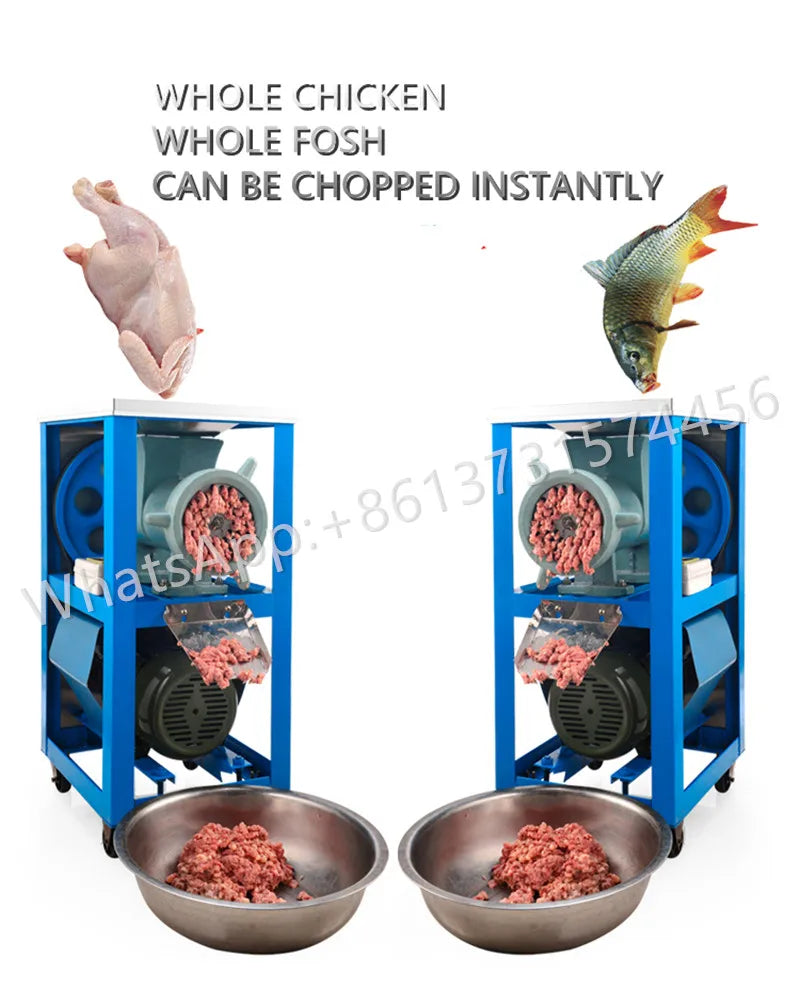 Electric Meat Grinder 3kw Desktop Mincer Minced Fish
