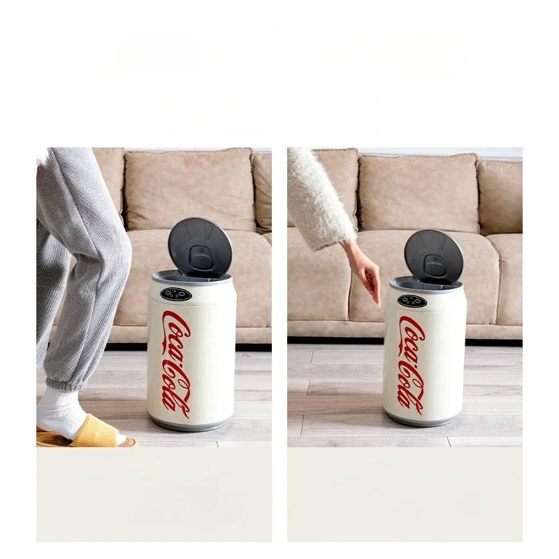 Creative Cola Trash Can Waste Bins Automatic Smart