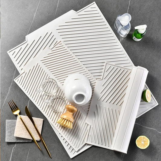 1pc Silicone Dish Drying Pad Non-Slip Dish Drying