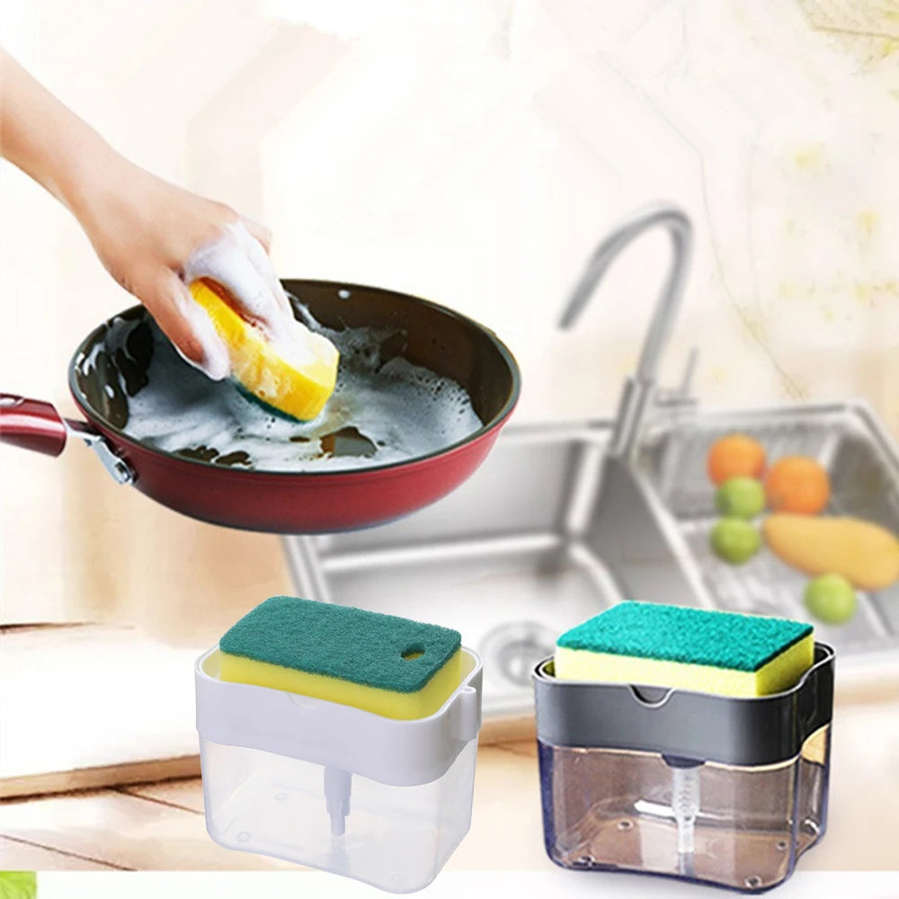 Washing Detergent Press Cleaning Pot Brush Style Automatic