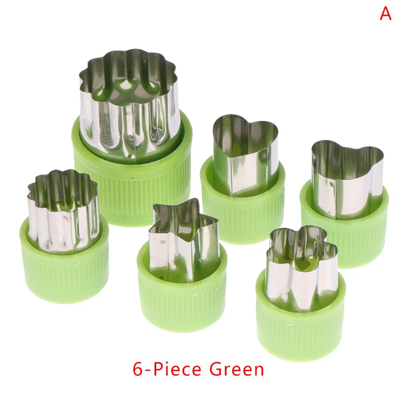 1set Multi-Style Vegetables Cookie Cutter Embossing Mould Cook