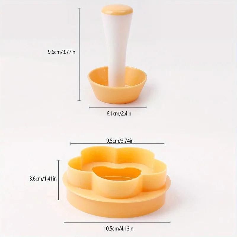 2pcs Flower Pastry Cutter Tart Tamper Unit-Perfect Baking