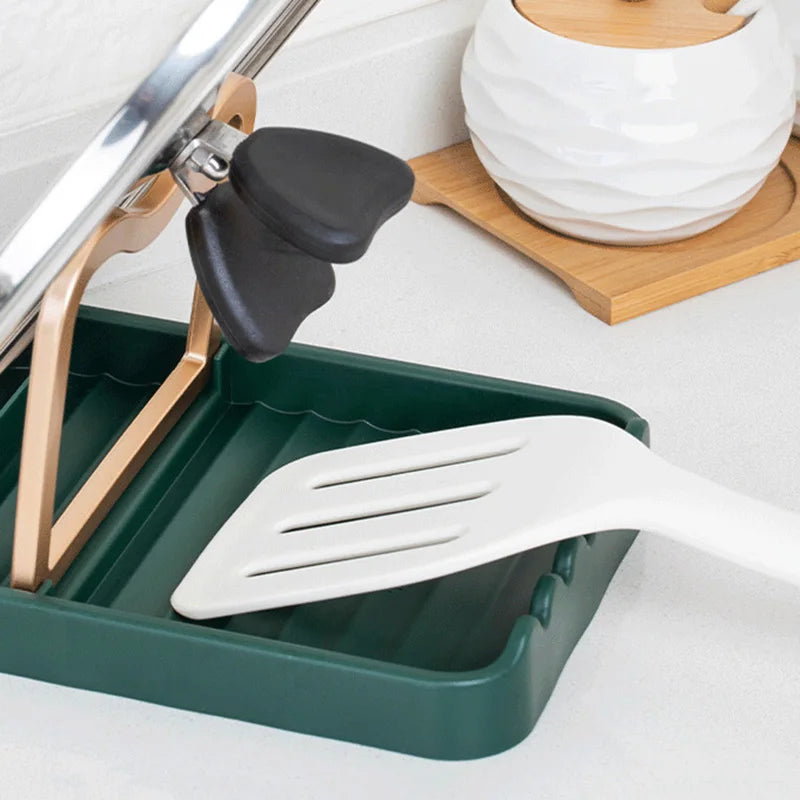 Desktop Pot Lid Holder Foldable Pot Cover Rack