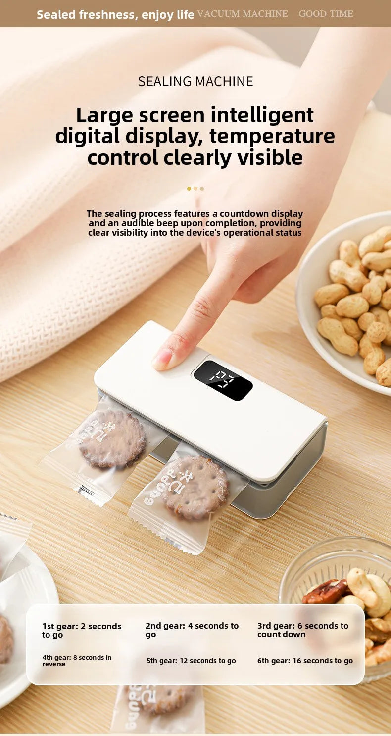 Compact In Rechargeable Bag Sealer Heat Seal Cutter