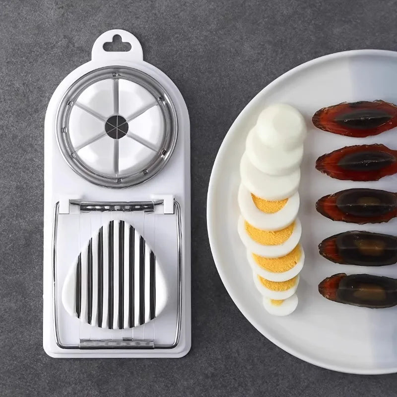 Egg Cutter Stainless Steel Egg Slicer Sectioner Cutter
