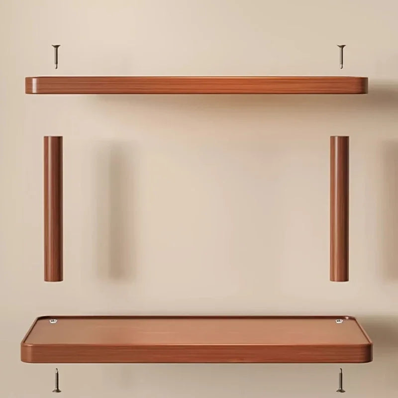 Wooden Tier Countertop Organizer Handles Multi Purpose Storage