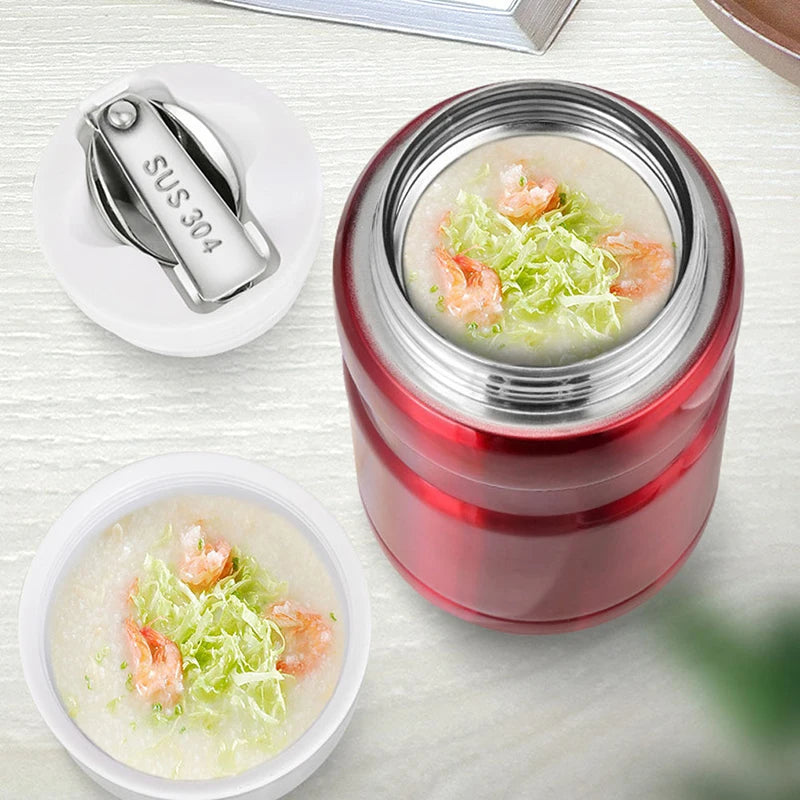 500/750ml Stainless Steel Food Container Food Thermal Jar