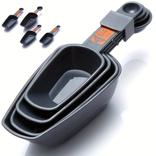 Four-Piece Measuring Spoon Is Perfect Measuring Both Wet