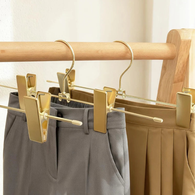 10-20pcs Metal Clothes Drying Rack Premium Shiny Gold