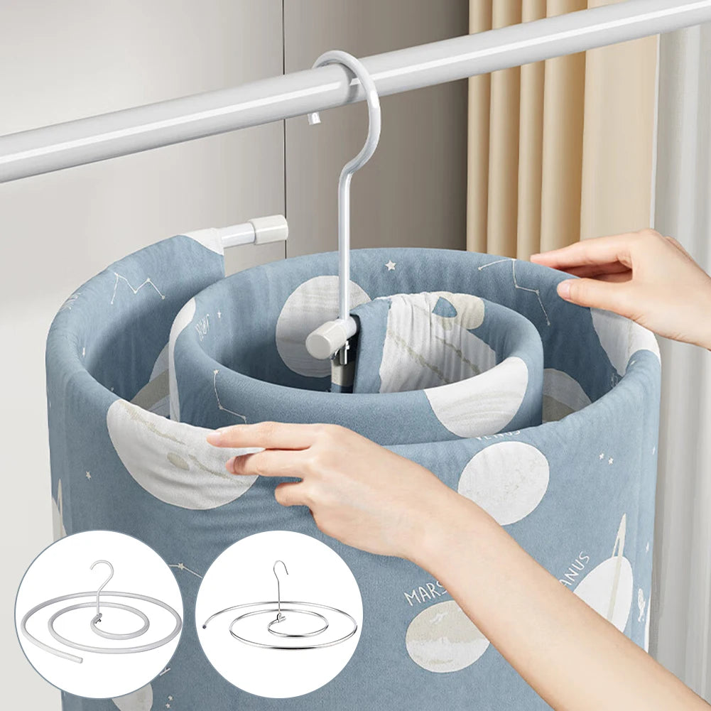 1/2pcs Round Spirals Sheet Hanger Quilt Sheet Hangers