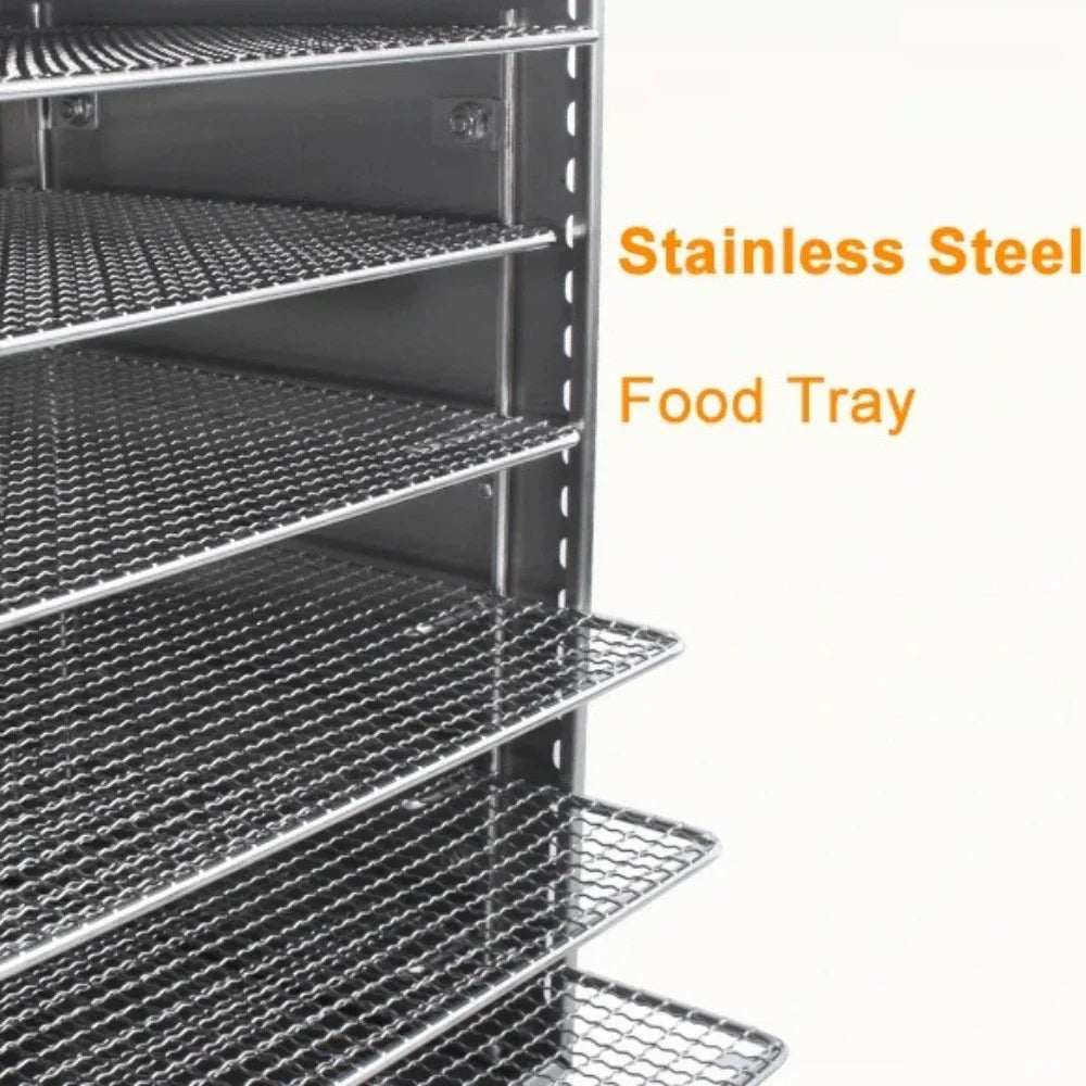 6/8/12/18 Layers Food Dehydrator Fruit Timing Temperature Air
