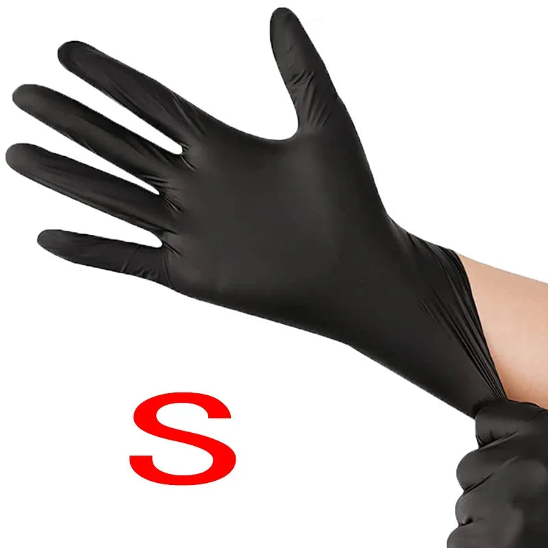 Black Xl Latex Gloves Pvc Gloves Disposable Nitrile