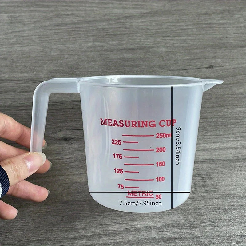 250/500/1000ml Plastic Measuring Cups Highly Transparent