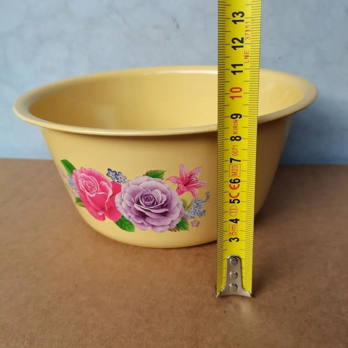 Food Storage Pot Enamel Basin Classic Vintage Enamel