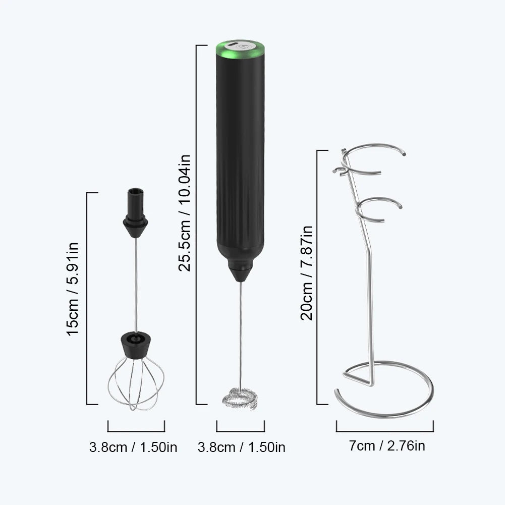 Handheld Electric Milk Frother Egg Mixer Stand Usb