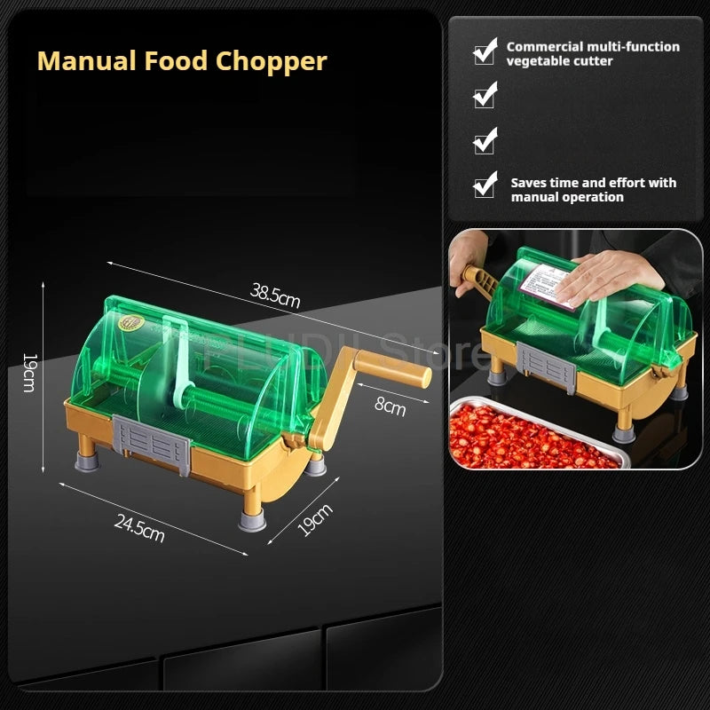 Food Chopper Chili Green Onion Coriander Garlic Hand