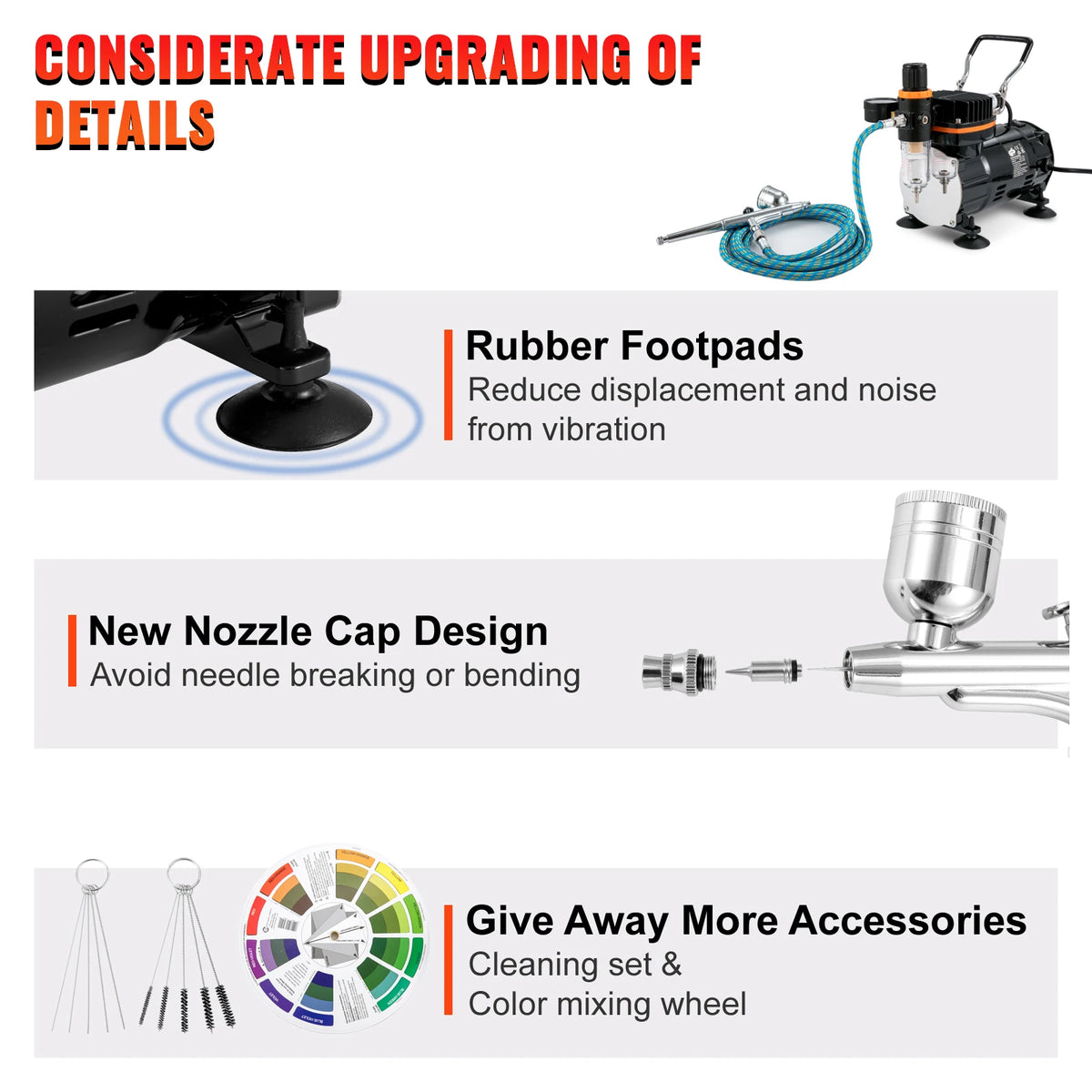 Succebuy Professional Dual-Action Airbrush 120w Electric Spray