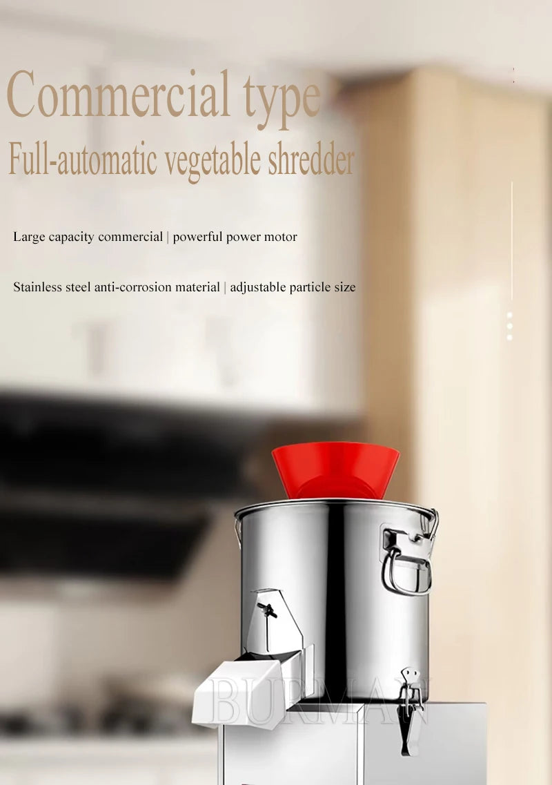 750 Rpm Electric Commercial Vegetable Cutter Mincing Baozi