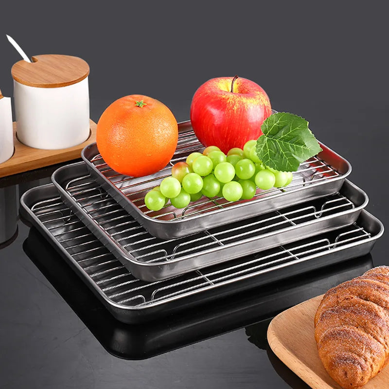 304 Stainless Steel Food Tray Cooling Rack Bbq