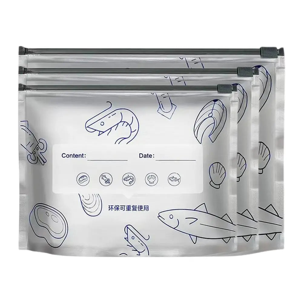 10/30pcs Aluminum Foil Storage Bags Freezer Sealed Organizers