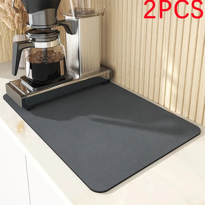 Super Absorbent Large Absorbent Mat Antiskid Draining Coffee