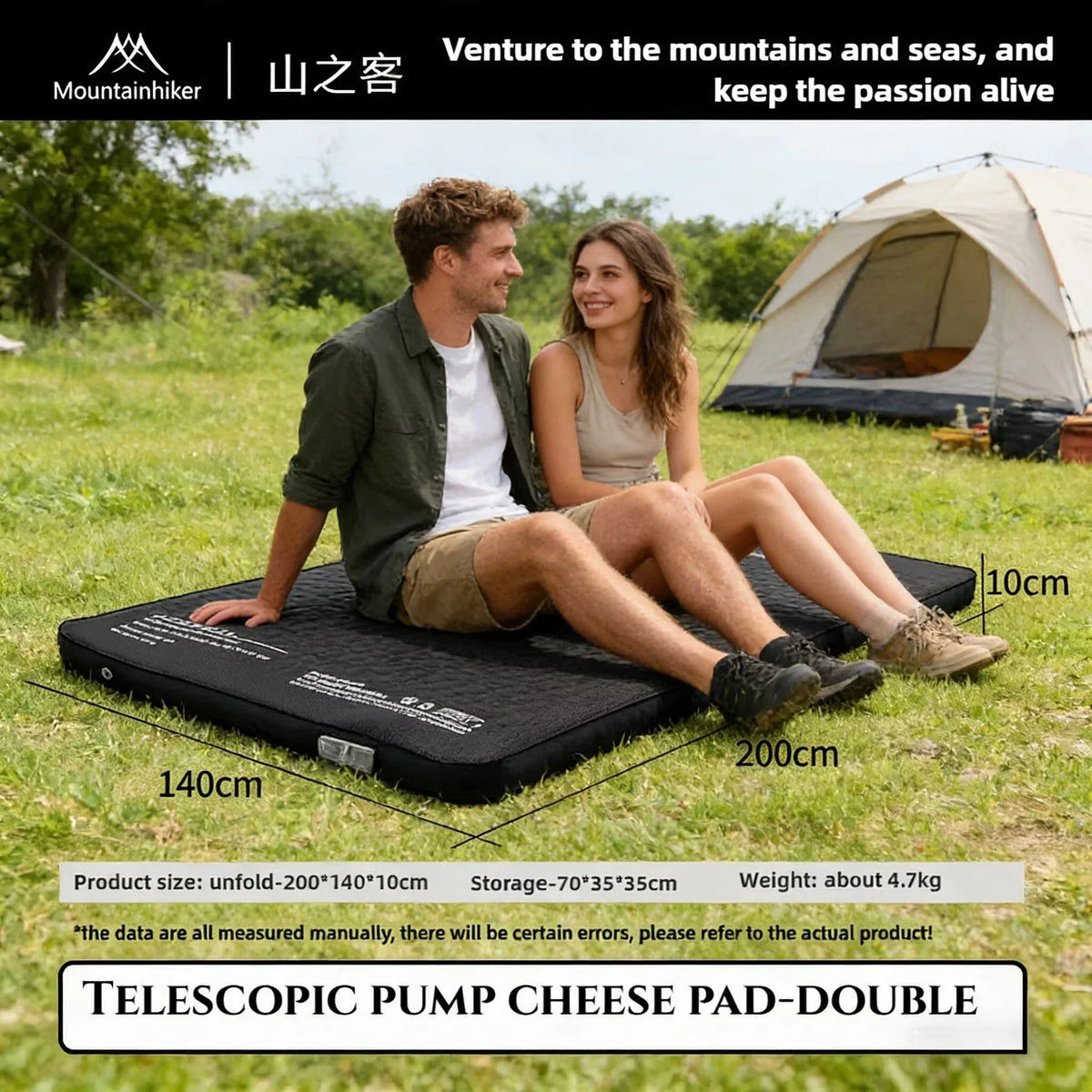 Mountainhiker Sleeping Pad Mat Upgrade Edition 10cm High