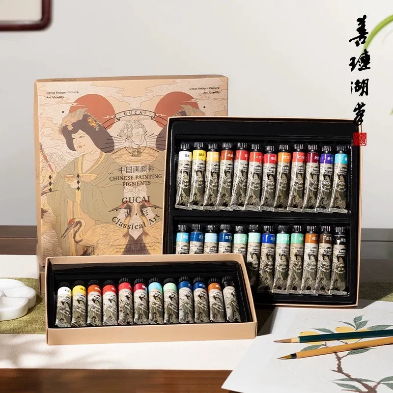 Brush Chinese Painting Pigments Beginners Chinese Painting Full